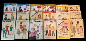lot 301 image: Assorted Vintage Sewing Patterns including Cinderella, Hannah Montana and More