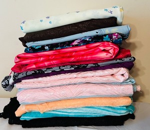lot 271 image: Silky Pretty Fabric Yardage Perfect for Scarves and More