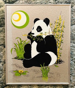 lot 268 image: Vintage Turner Design Panda Bear Mirror 1970s
