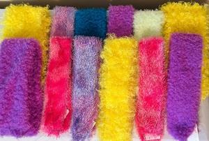 lot 265 image: New Handmade Vibrant Soft Infinity Scarves
