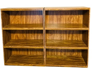 lot 15 image: Sturdy Pair of Storage Shelves