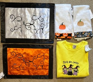 lot 175 image: Exceptional Handmade Seasonal Decor and Sweatshirt