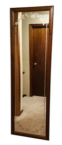 lot 170 image: Gorgeous Vintage Etched Glass Full Length Wall Mirror