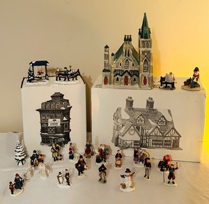 lot 75 image: Wonderful Department 56 Collection including Ashbury Inn, 2 other Buildings and Lots of Accessories