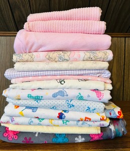 lot 358 image: Sweet Pastels and Fun Colored Fabric Remnants