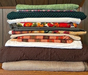 lot 355 image: Wonderful Warm Fall Themed Variety Yardage of Fabric