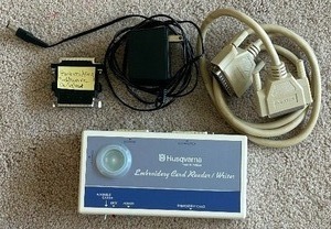 lot 452 image: Husqvarna Viking Embroidery 256kb Card Reader  Writer Fun Cards in Lots in this Auction