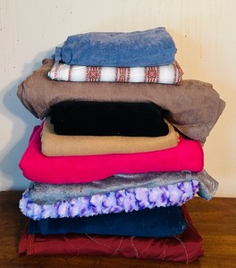 lot 457 image: Wonderful Variety of Colorful Remnants and Fabric Yardage