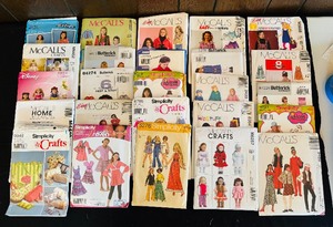 lot 440 image: Variety of Vintage Sewing Patterns