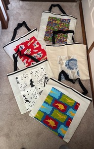 lot 474 image: Four Fabulous Large Tote Bags