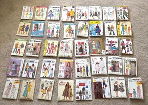 lot 475 image: Plethora of Patterns by Simplicity, McCalls, Butterick and More
