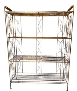 lot 395 image: Vintage Decorative Metal Shelf