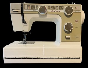 lot 412 image: Dual Sew Sew and Serge Sewing Machine