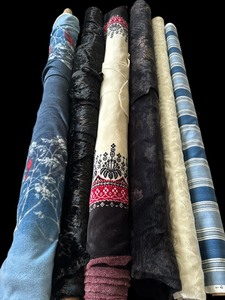 lot 408 image: Six Rolls of Fabric