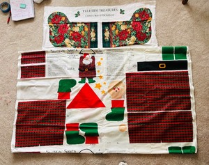 lot 401 image: Two Christmas Cut and Sew Projects including a Yuletide Treasures Christmas Stocking Pattern