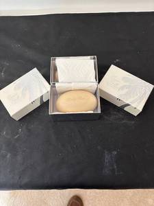 lot 170 image: Set of 3 Coconut Vanilla Bath Soap Bars