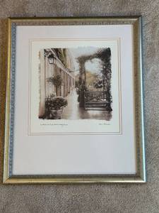 lot 542 image: Framed Print of La Maison de Claude Monets Sitting Room