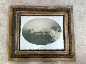 lot 25 image: Framed Louis Icart Artwork Venus