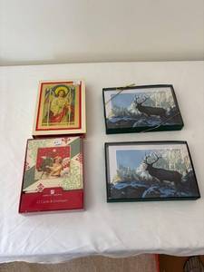 lot 634 image: Assortment of Holiday Greeting Cards Including Christmas and Winter Themes