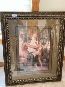 Framed Artwork Print of 'Cupid and Psyche' by Bouguereau