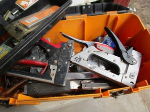 lot 30 image: Staplers & Toolbox