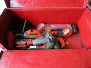 lot 83 image: Tools, Cordless, Rotary Hammer, Tool Box