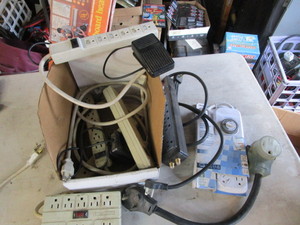 lot 134 image: Power Strips, 220V Adaptor
