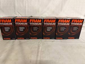 lot 27 image: 6 Fram Titanium Oil Filters - FS2870A