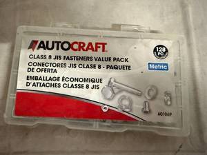 lot 70 image: 128pc Autocraft Class 8 Jis Fastener Pack