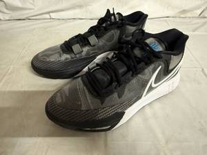 lot 93 image: Size 12 Nike Kyrie 8s - BlackMercury Grey - White