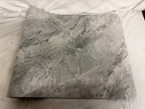 lot 15 image: 2ft x 6ft Bath Rug - Light Grey Marble