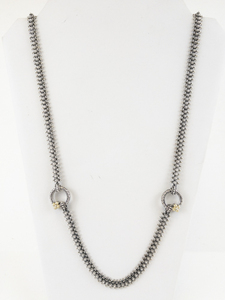 Barbara Bixby Eastern Sterling And 18K Yellow Gold Necklace. ***Estimated Replacement Value $675***