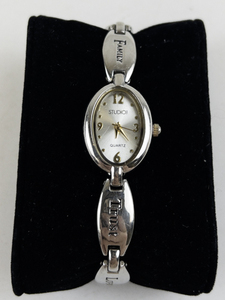 lot 60J image: Ladys Studio Time Affirmation two tone stainless steel and base metal Quartz Analog watch. New Battery Installed