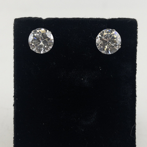 lot 158 image: Pj CZ Sterling Silver Stud Earrings .