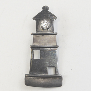 lot 181 image: Lighthouse Sterling Silver Brooch .