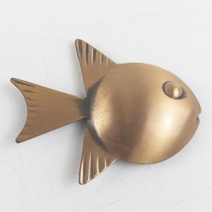 lot 210 image: Copper Fish Brooch .