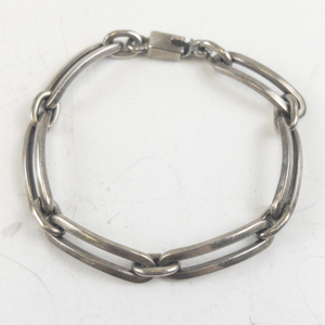 lot 243 image: Mexico (Unknown) Navajo Trombone Sterling Silver Bracelet.