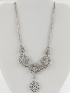 lot 277 image: NADRI Gorgeous Crystal Silver Plated Necklace.