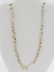 lot 278 image: Citation  Hanging Leaves Gold Plated Necklace.