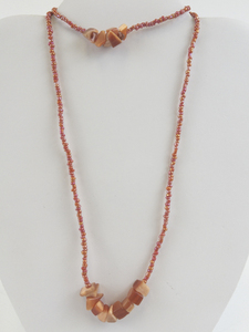 lot 315 image: Matching Red Bead Necklace & Bracelet.