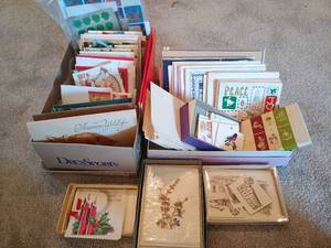 lot 45 image: Two Boxes Vintage & Newer Stationery Sets