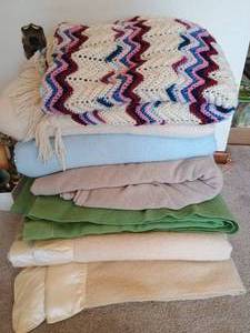 lot 65 image: Stack of Blankets