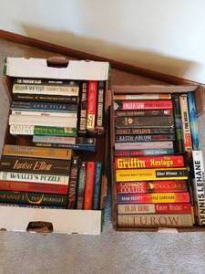lot 75 image: Two Boxes Fiction Novels