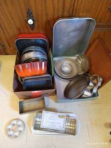 lot 94 image: Two Boxes Baking Pans, Loaf Pans, Etc