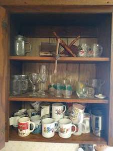 lot 108 image: Cabinet of Mugs & Glasses