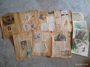 lot 123 image: Ephemera Vintage Scrapbook & Birds of North America Papers