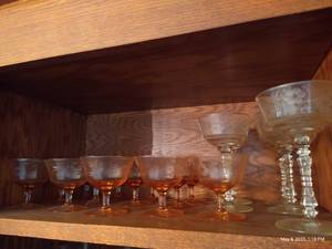 lot 154 image: Pretty Peach Stemware