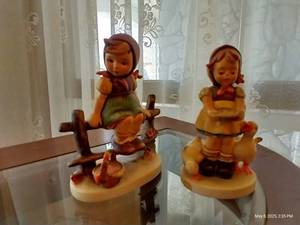 lot 190 image: Two Hummel Figurine Girls