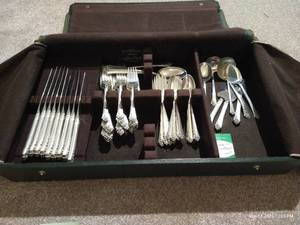 Huge Heirloom Damask Sterling Silverware Lot - WOW!