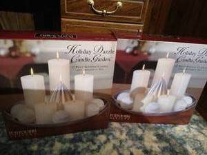lot 270 image: (2) Sets of Candle Decor